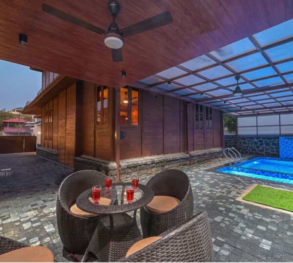 Outside area of villa